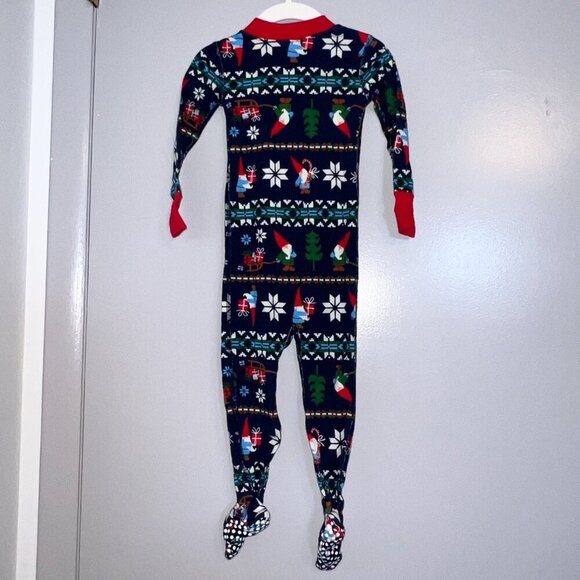 Hanna Andersson Baby Holiday Footed Zip Sleeper Size 85cm/2T - Picture 4 of 4